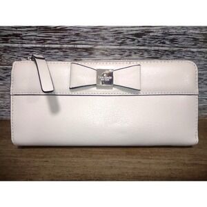 Kate Spade‎ New York Nisha Warm Beige Leather Wallet Zip Around Clutch